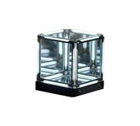 Cubertime Lampada da scrivania 4D Creative Abyss, a LED, per casa, ufficio, configurazione PC e camera da letto, regalo tecnico per adulti e ragazzi (bianco stella)