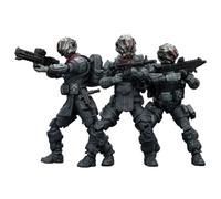 Cubertime Set di action figure militari di fantascienza in scala 1/25, confezione da 3 modelli di soldati staccabili con articolazioni articolate, equipaggiamento tattico e armi, figure da collezione