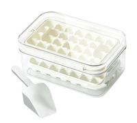 Cubes Tray - 20x13x9cm Rotating Mold PP PET ABS Flexible Easy Release, Clear Lid Ice Block Tray | Reusable Kitchen Freezer Dining Family Drinks Whiskey Cocktail Cooling