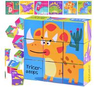 Cubetti con immagini di dinosauri per bambini
