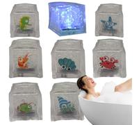 Cubetti Da Bagno , Cubetti Di Ghiaccio Con Luce LED Multicolore, Giocattoli Da Bagno , Luci Da Bagno Per Bambini, Secchi Da Bagno , Secchi Da Bagno Con Modello
