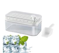 cubetti di ghiaccio con coperchio,Stampo per ghiaccio 32 griglie con coperchio e contenitore - Vassoi per cubetti ghiaccio per congelatore vassoi per cubetti ghiaccio Parte Delr