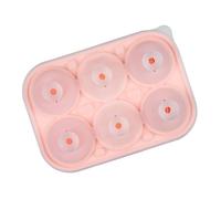 Cubetti di ghiaccio efficienti in silicone con coperchio a prova di perdite e imbuto per cocktail, whisky, bourbon, bevande fatte a mano, vassoio per cubetti di ghiaccio in silicone rosa diamante