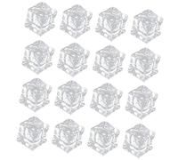 Cubetti di Ghiaccio Finti Acrilici Trasparenti 50 Pezzi Realistici | Table Setting e Food Display, Leggeri, Effetto ad Alta Simulazione, per Foto
