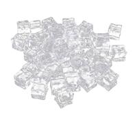 Cubetti di Ghiaccio Finto in Acrilico 50 Pezzi Trasparenti | Effetto Realistico ad Alta Simulazione, per Crafts e Progetti Diy, Leggero e Decorativo