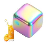 Cubetti di ghiaccio in pietra, riutilizzabili, inodori, a forma di cubo, durevoli - Set di pietre per whisky, refrigeratori per vino, cubi, pietre refrigeranti per bevande