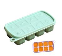 Cubetti di ghiaccio in silicone con 8 cubetti di ghiaccios stackabili con coperchi, forma di bourbon da cocktail di whisky | Cubi di ghiacio quadrati grandi, che si scioglie lentamente