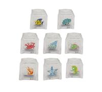 Cubetti di ghiaccio luminosi per vasca da bagno, multicolore, a LED, per bambini, famiglia, casa, compleanni, vacanze, Vfm810 (trasparente, 2,7 cm)