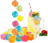 Cubetti di ghiaccio plastica riutilizzabili non scioglenti diluenti e ricongelabili per bevande Whiskey Vodka Caffè Ideali viaggi feste
