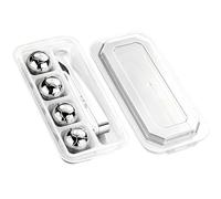 Cubetti di ghiaccio riutilizzabili in acciaio inossidabile - riutilizzabili a forma di pallone da calcio, cubetti di ghiaccio che non diluiscono le bevande,Per bar casa cucina feste serate giorno