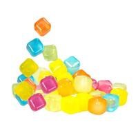 Cubetti di ghiaccio riutilizzabili per bevande, riutilizzabili ricongelabili, cubetti di ghiaccio per bevande estive non diluenti, per caffè, whisky, cocktail, vodka, vino, barbecue, picnic