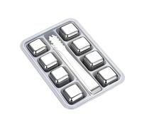 Cubetti di ghiaccio riutilizzabili per bevande, set riutilizzabili in metallo con pinze, cubetti di ghiaccio riutilizzabili per l'estate, vodka, liquore, vino, caffè, succo, limonata, birra, amanti