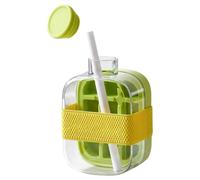 Cubetti di glassa bottiglia con cannuccia portatile Ice Maker riutilizzabile stampo staccabile per congelatore viaggio palestra casa