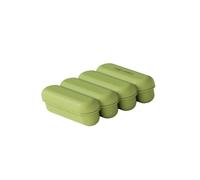 Cubetti ghiaccio in silicone per uso alimentare che stampi perfetti per bevande fredde e dessert Antiaderente 4 griglie Vassoio per ghiaccio Vassoio per blocco congelamento in elastomero