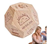 Cubetti per decisioni di cibo, per coppie, cubetti di scelta per