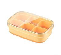 Cubetto di ghiaccio impilabile Per vassoi stampi in PP, PS e TPR con coperchi a prova di perdite, progettato per un'efficiente produzione di ghiaccio e ottimizzazione dello spazio congelatore (giallo