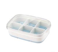 Cubetto di ghiaccio impilabile Per vassoi stampo in PP, PS e TPR con coperchi a prova di perdite, progettato per una produzione efficiente del ghiaccio e ottimizzazione dello spazio congelatore (Ice