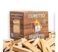 CUBETTO FEMIRO: Legnetti Accendifuoco Faggio/Abete in scatola 4 kg. Facile Accensione, Puliti e Compatti | Ideali per Caminetti, Stufe, Forni e BBQ. Confezioni da 4 a 384 kg. (4 Kg)