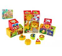 Cubi ad incastro in plastica 12 pezzi
