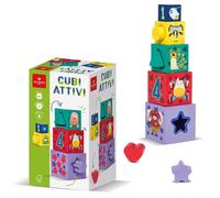 CUBI ATTIVI 100% fsc DAL NEGRO 24M+ GIOCO EDUCATIVO LEGNO