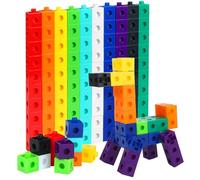 Cubi da Incastro Matematici, 100 Pezzi Numerici per Calcolo per Cubi, Cubi da Incastrare, Giochi Didattici per Bambini dai 3 Anni