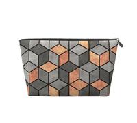 Cubi Di Cemento E Rame, Borsa da toilette Borsa per trucco Borsa per cosmetici Borsa da toilette da viaggio portatile