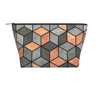 Cubi Di Cemento E Rame, Borsa da toilette Borsa per trucco Borsa per cosmetici Borsa da toilette da viaggio portatile