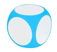 Cubi di Dadi Vuoti da 20 Cm Dadi Portatili e Pulibili per L'insegnamento, L'insegnamento dei Giochi, i Giochi e L'istruzione, L'artigianato Fai-da-te (Blu)