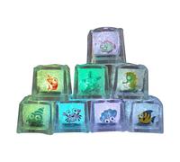 Cubi Di Ghiaccio Bagliore - Cubetti Da Bagno A Led | Cubi Di Ghiaccio Che Cambiano Colore | Giochi Da Bagno Per Bambini, Accessori Per Feste In Piscina, Decorazioni Per La Notte Spa, Regali