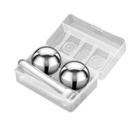 Cubi di ghiaccio in acciaio inossidabile | 55 mm riutilizzabili tondi pietre da whisky | Accessorio da cucina per cocktail vini vodka birre feste alimenti frutta