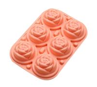 Cubi di ghiaccio rosa vassoio perdita di perdita di perdita di facile rilascio in silicone fiore di ghiaccio con coperchio a imbuto per bevande da cocktail whisky festa 6