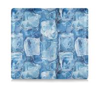 Cubi di ghiaccio trasparenti blu in pelle per auto e carte di assicurazione per auto, accessori per camion, per carta d'identità, patente di guida, chiavi di contatto, Cubetti di ghiaccio trasparenti