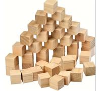 Cubi di legno 20 pezzi da 2 cm blocchi quadrati for progetti artigianali fai te materiale for modellismo in non trattato e finito