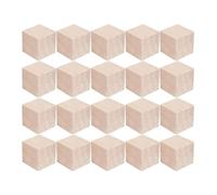 Cubi di legno, piccoli cubi di legno vuoti, materiale per il fai da te, pezzi di gioco in legno e cubi per il fai da te, timbri fai da te, puzzle e blocchi di legno numerati (5 cm, confezione da 20).