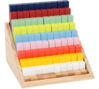 Cubi di matematica educativi in legno in scatola