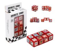 Cubi di Natale, cubo Fidget per la velocità, per feste | Mini cubo magico originale per bambini e adulti, decorazione per albero di Natale