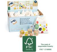Cubi educativi per il calcolo in legno FSC 12 pz - small foot