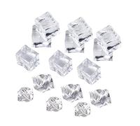 Cubi Ghiaccio Simulati Grandi 20 Pezzi in Abs Bianco | Alta Trasparenza, Riutilizzabili, Decorazione Espositiva e Anniversari, Accessori Fotografici