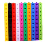 Cubi Matematici Blocchi Numerici da 100 Pezzi Cubi di Conteggio in Plastica Giocattoli Educativi Blocchi Numerici in 10 Colori Giocattoli con 18 Fogli Carte con Domande per Bambini dai 3 Anni su