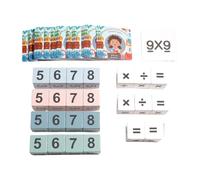 Cubi Matematici Per Contare | Giocattoli Matematici In Legno,Per Moltiplicazione Divisione E Conteggio - Per Bambini Studenti Insegnanti Aula Istruzione Domestica Istruzione Di Gruppo