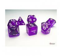 Cubi - Mini Traslucido Viola/Bianco (Set Di 7 Mini Cubi)