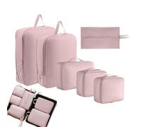 Cubi Organizzatori Per Bagaglio 6 Pezzi Organizer da Viaggio Espandibile | Organizzatori Per Imballaggio Bagaglio per Uomini Donne Ragazze Adolescenti Vestiti Scarpe Intimo
