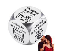 Cubi per coppie - romantici cubi d'amore per adulti, in acciaio inox | Giochi di decisioni divertenti, Coppia regalo di San , Opzione Selector Cube Fidanzato Fidanzata Relationship Bonding