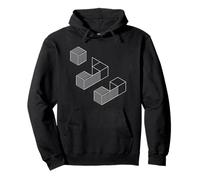 Cubi retrò Anni '80 Geometria Anni '90 estetica Geometrica Minimalista Felpa con Cappuccio