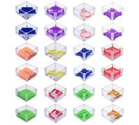 Cubi Rompicapo Bambini, Mini Giochi Rompicapo Regalini Gadget Compleanno Pack 24, Giochi di Pazienza per Bambini, Gioco di Abilità per Studenti Bambina Bambino Regalini Compleanno