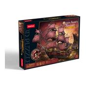 cubic fun- CubicFun 664040-Puzzle 3D, Queen Annes Revenge, Barbanera di Punta, Nave Pirata, Kit di Montaggio con 391 Pezzi, modellismo a Partire dai 10 Anni, 664040