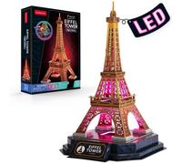 Cubic Fun Puzzle 3D Luce LED Punti di riferimento - Edifici famosi e serie Ci...