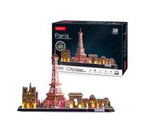 Cubic Fun Puzzle 3D Luce LED Punti di riferimento - Edifici famosi e serie Ci...