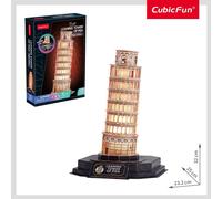 Cubic Fun Puzzle 3D Luce LED Punti di riferimento - Edifici famosi e serie Ci...