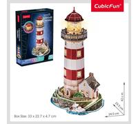Cubic Fun Puzzle 3D Luce LED Punti di riferimento - Edifici famosi e serie Ci...